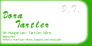 dora tartler business card